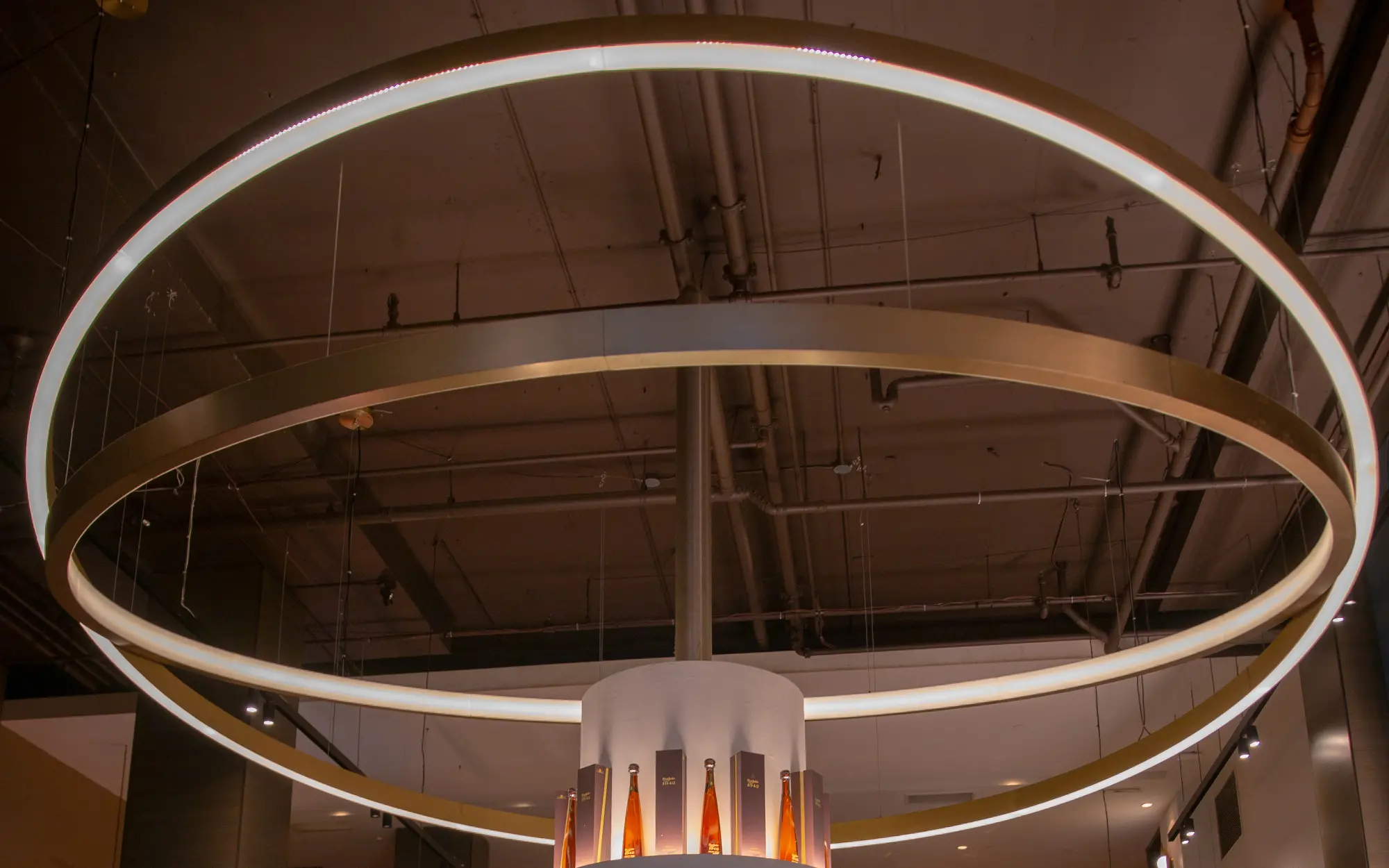 Large Scale Halo Pendant Light, Vancouver, BC